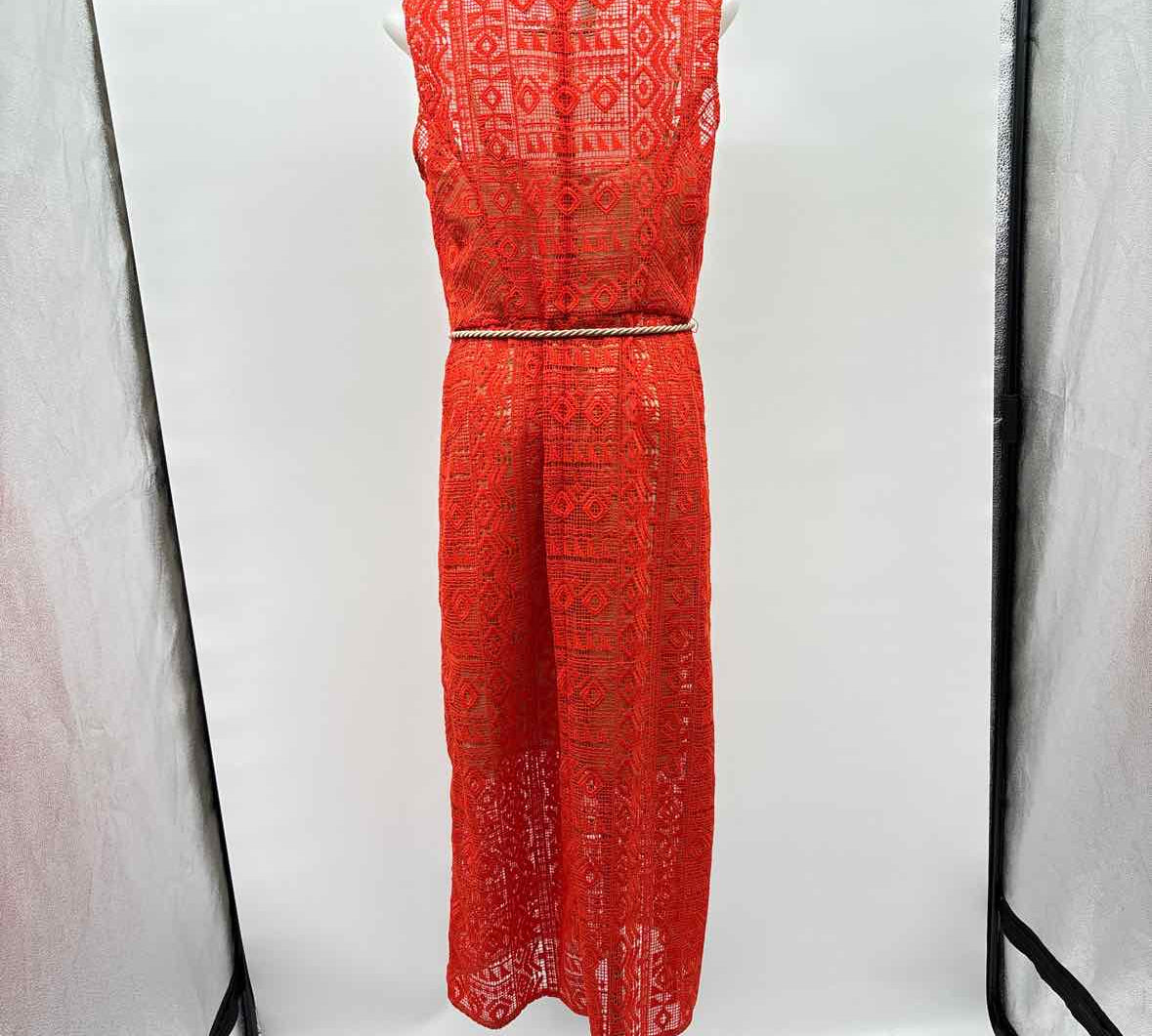 Per Se Women's Size 8 Burnt Orange Lace Dress