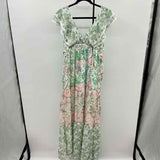 House of Harlow Women's Size 14 Green Floral Dress