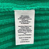 Talbots Women's Size L Green Ribbed Sweater