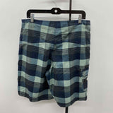 Nike Men's Size 36 Green Plaid Swim Trunks