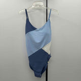 Summer Salt Women's Size 10T Blue Color Block Swimsuit - 1 Piece