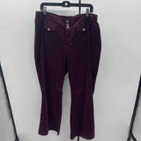 Pilcro Junior's Size 18W Wine Corduroy Pants