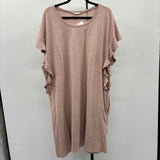 Cotton Bleu Women's Size 20 Tan Heathered Dress