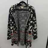 Faith and Joy Women's Size LP Charcoal Textured Cardigan