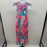 Lilly Pulitzer Women's Size L Pink Abstract Coverup