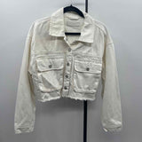 BLANKNYC Women's Size L Ivory Solid Jacket