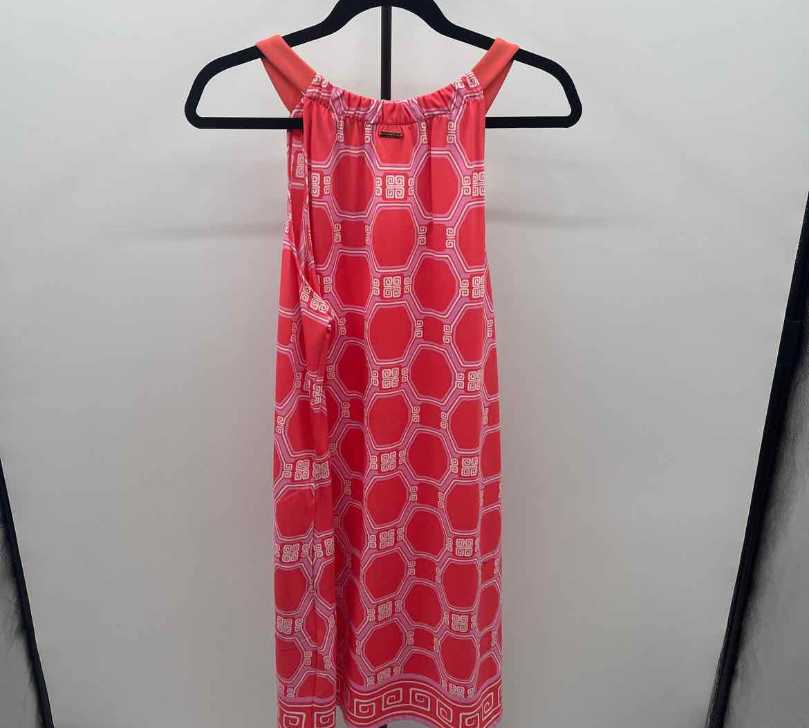 Cabana Women's Size 14 coral Geometric Dress