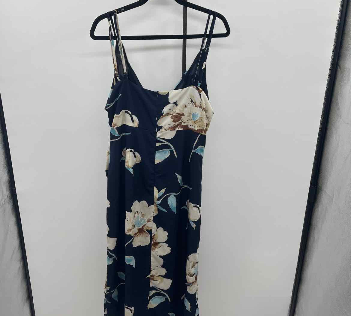 Lulus Women's Size 16 Navy Floral Dress