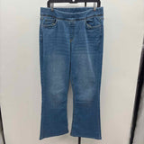 Denim & Co Women's Size 12 Blue Solid Jeans