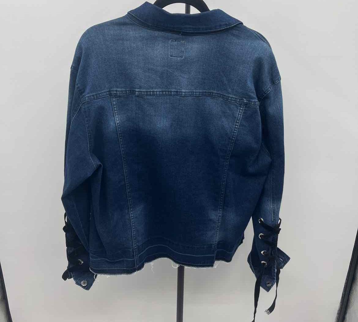 Kensie Women's Size L Blue Solid Jacket