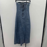Signature Women's Size 10 Blue Solid Dress