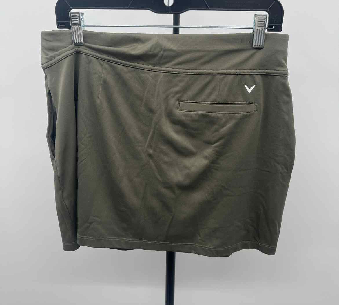 Callaway Women's Size 10 Olive Solid Skirt
