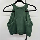 Aerie Women's Size XXL Green Ribbed Sleeveless Shirt