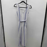 Gap Women's Size 10 Blue Stripe Jumper