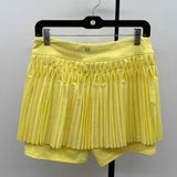 Eleven Women's Size M Yellow Pleated Skirt