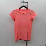 Lululemon Junior's Size S Peach Textured Short Sleeve Shirt