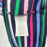 Talbots Women's Size 1XP Navy Stripe Short Sleeve Shirt