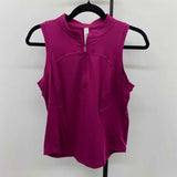 Lululemon Junior's Size S Magenta Solid Sleeveless Shirt