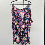 Bold Elements Women's Size XXL Black Floral Jumper