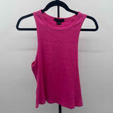 Sanctuary Women's Size XL Pink Ribbed Sleeveless Shirt