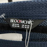 Bloomchic Women's Size 14 Navy Plaid Dress