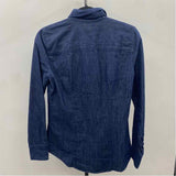 J Crew Women's Size XS Blue Solid Long Sleeve Shirt
