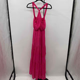 Allie Rose Women's Size 14 Fuschia Textured Dress