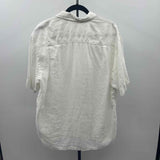 Tommy Bahama Men's Size L White Linen Solid Short Sleeve Shirt