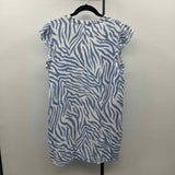 THML Women's Size 14 Blue Zebra Dress