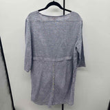 Isaac Mizrahi Women's Size 14 Blue Stripe Dress