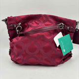 Coach Women's Burgundy Luxe Signature Purse
