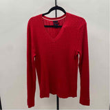 Tommy Hilfiger Women's Size XL Red Cable Knit Sweater