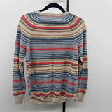 LL Bean Women's Size S Ivory Stripe Sweater