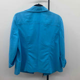 Chico's Women's Size L Blue Solid Jacket