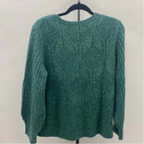 Talbots Women's Size XLP Green Textured Sweater
