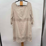 JJill Women's Size 6 Beige Crochet Dress