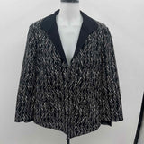 Lafayette 148 Women's Size 14 Black Textured Jacket