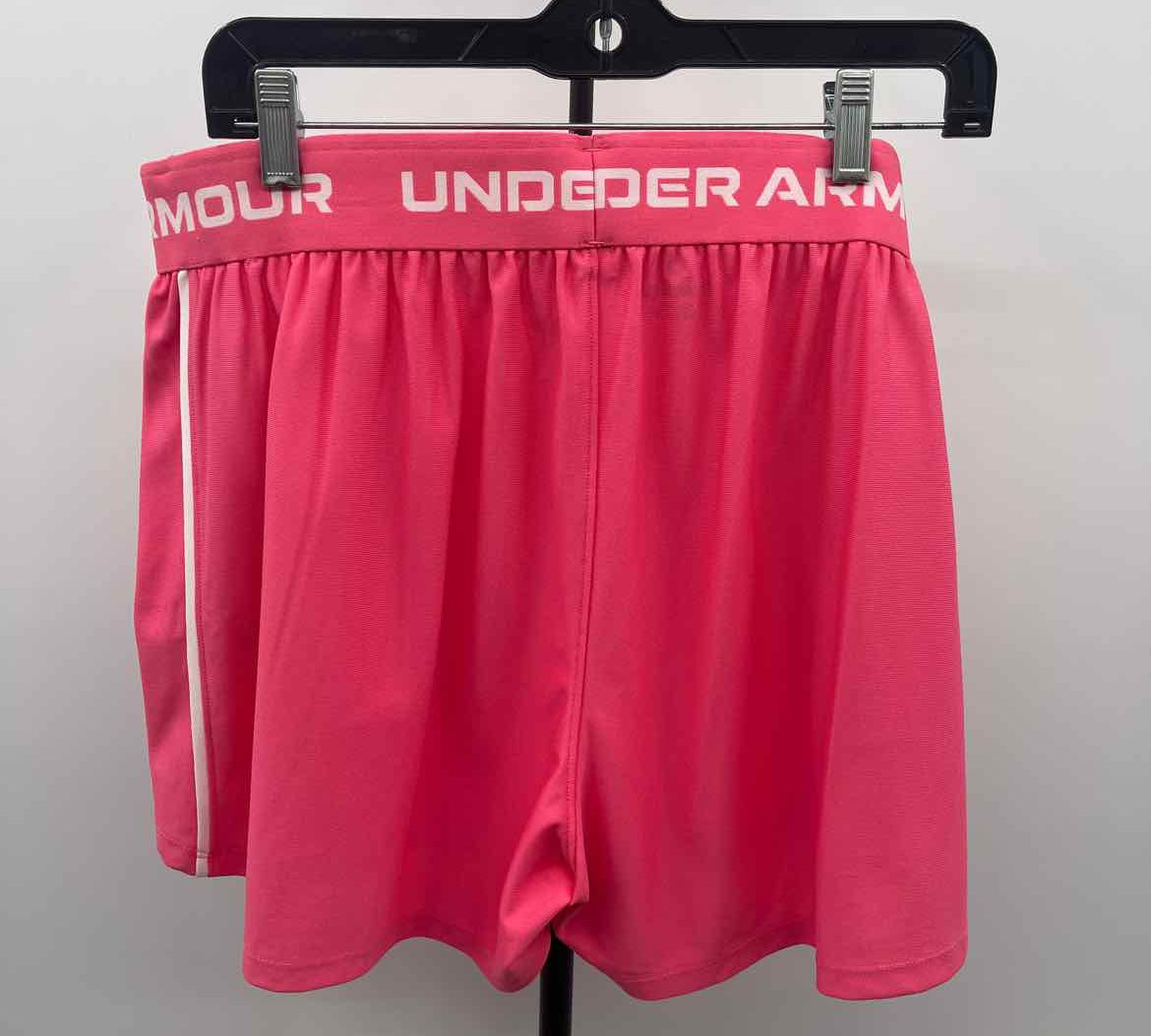 Under Armour Junior's Size 18 Pink Solid Shorts