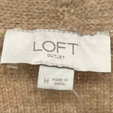 Loft Women's Size M Tan Solid Cardigan