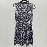 Freeye Women's Size 10 Charcoal Geometric Dress