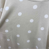 glyder Women's Size XL Beige dotted Sweatshirt
