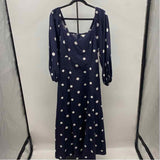 Free Assembly Women's Size 16 Navy dotted Dress