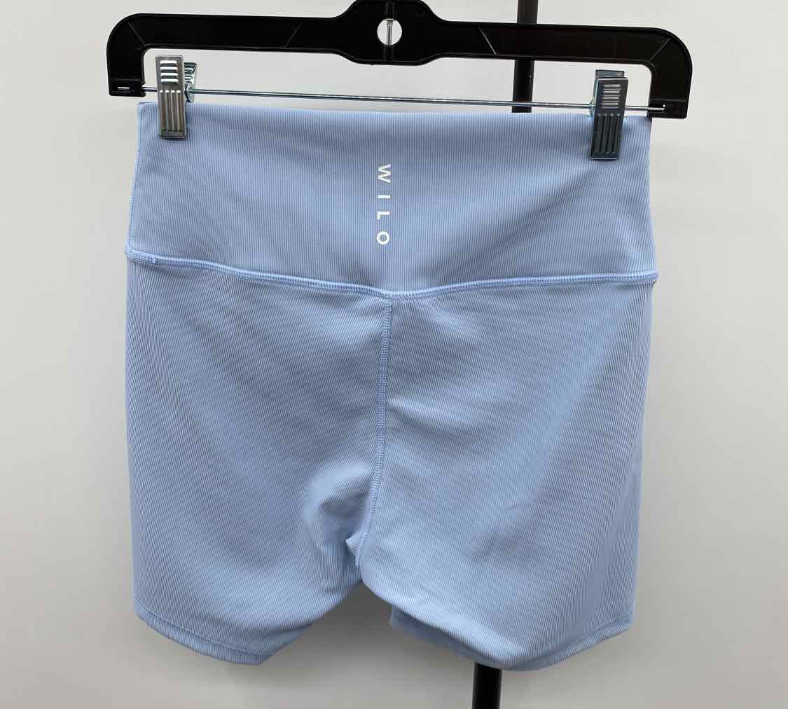Wilo Women's Size 14 Light Blue Ribbed Shorts