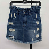 Hayden Women's Size 4 Blue Distressed Skirt