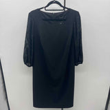 Connected Women's Size 14W Black Solid Dress