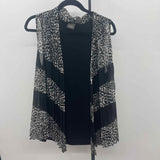 Chico's Women's Size M Black Spotted Vest