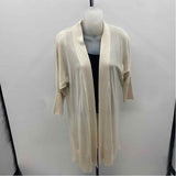 Magaschoni Women's Size S Ivory Solid Cardigan
