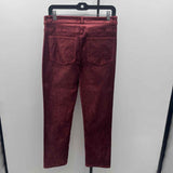 Paige Women's Size 8 Rose Solid Pants