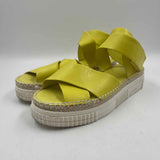 Franco Sarto Women's Shoe Size 8 Yellow Solid Sandals