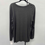 Chico's Women's Size XL Gray Heathered Long Sleeve Shirt